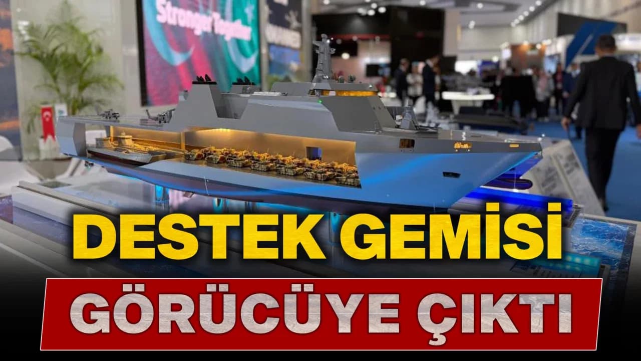 Türkiye'nin Çok Maksatlı Destek Gemisi Görücüye Çıktı