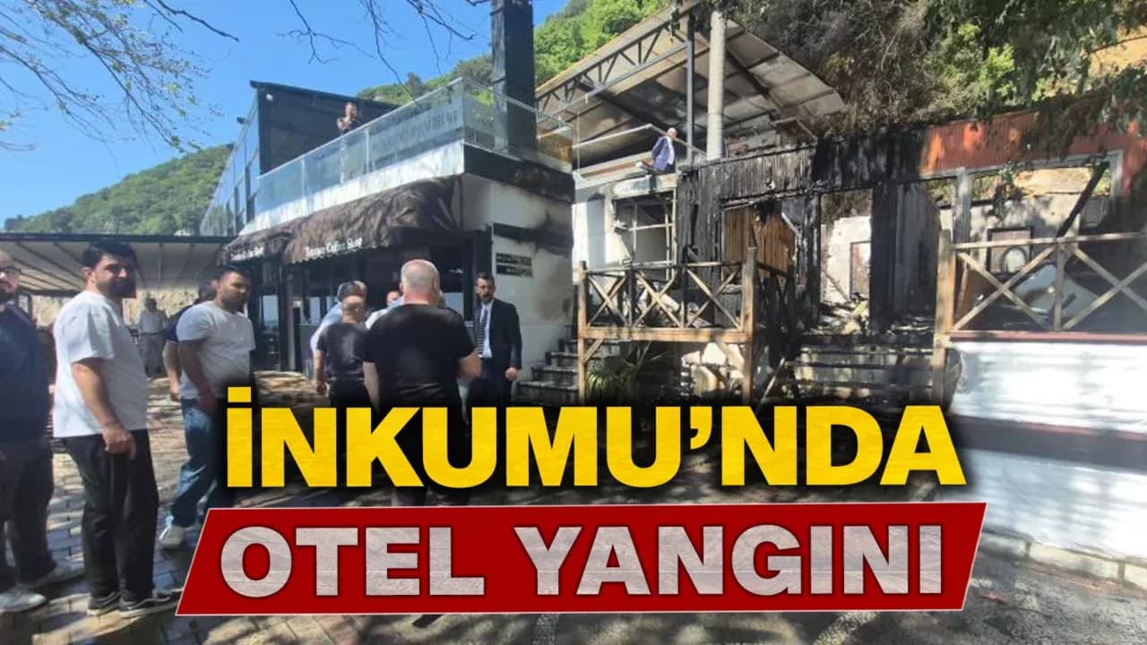Bartın'da Turistik Otelde Yangın