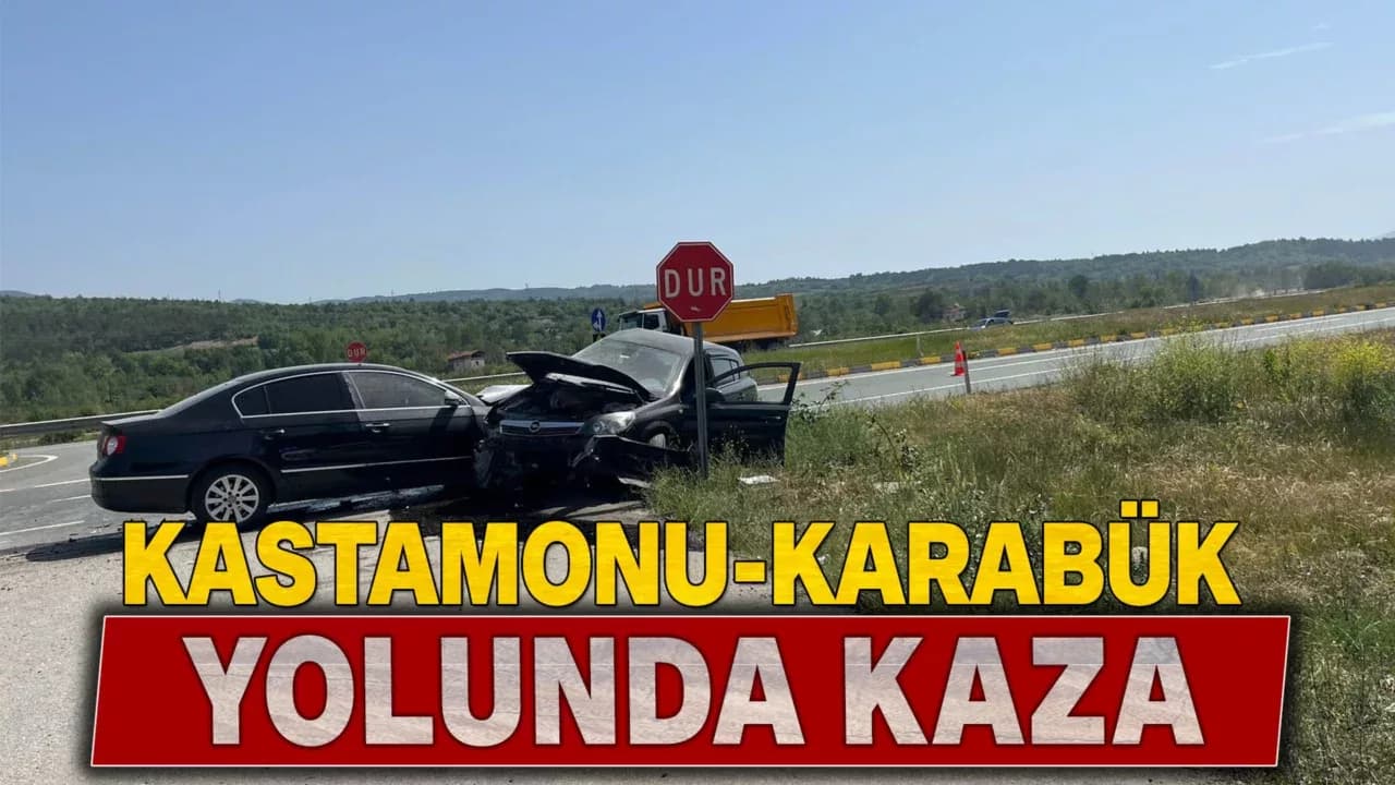 Kastamonu'da iki otomobil çarpıştı: 4 yaralı