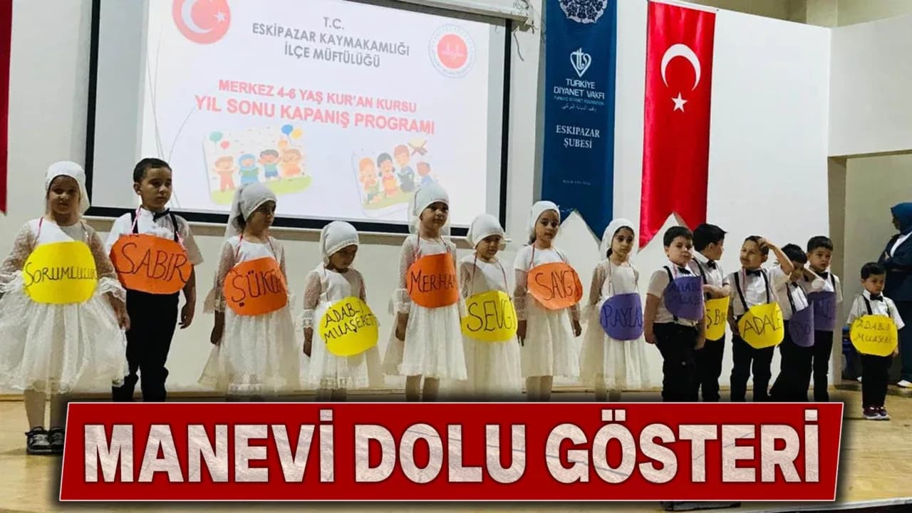 Eskipazar'da  Kur’an Kursları Yıl Sonu Etkinliği Yapıldı