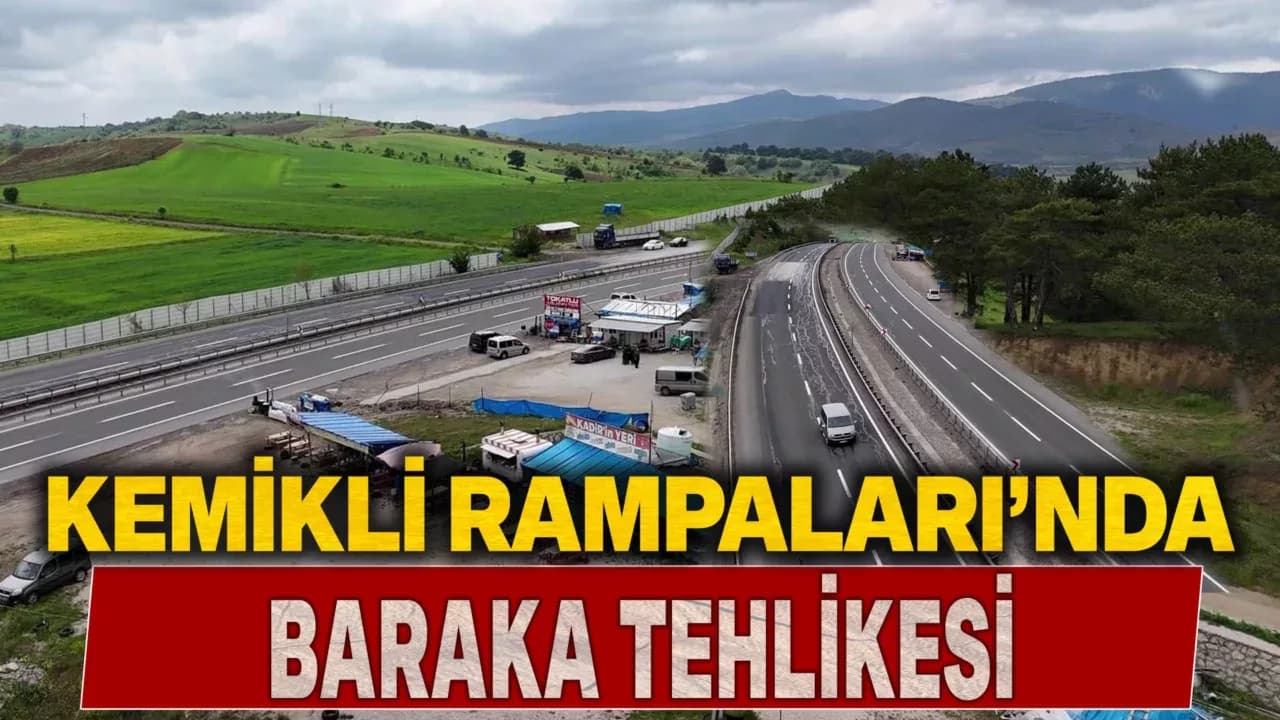 Kemikli Rampaları’ndaki barakalar hem trafik güvenliğini tehdit ediyor hem de mesire alanını engelliyor