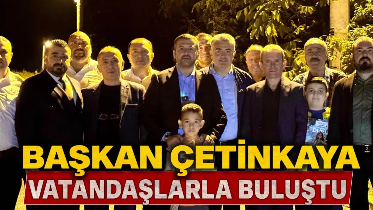 Başkan Özkan Çetinkaya Aydınlıkevler Mahallesi’nde Vatandaşlarla Buluştu