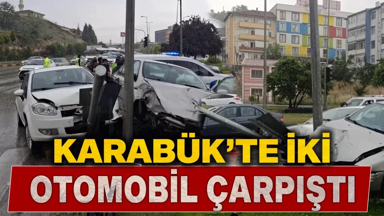 İki otomobilin çarpıştığı kazada 3 kişi yaralandı