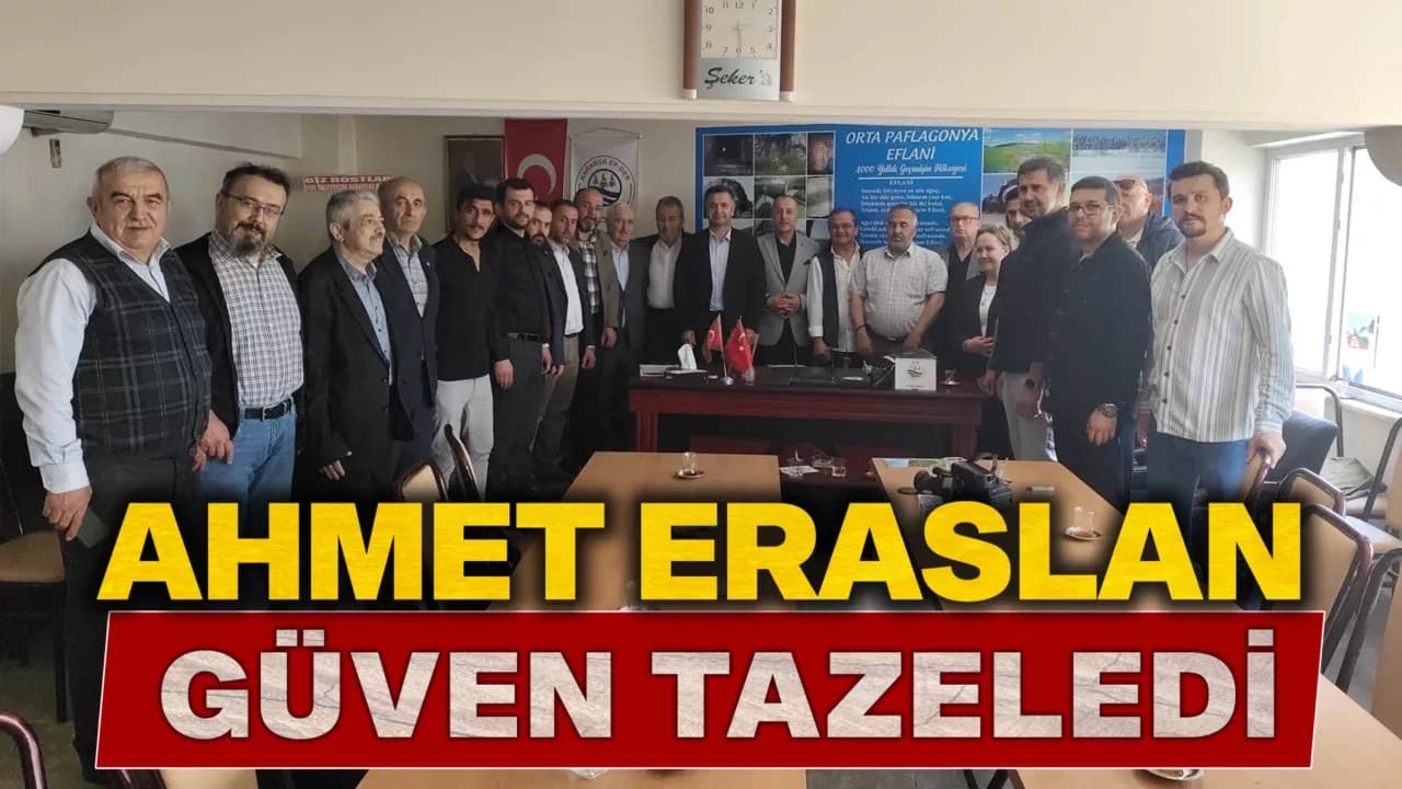Karabük Eflanililer Derneği Kongresinde Ahmet Eraslan Güven Tazeledi