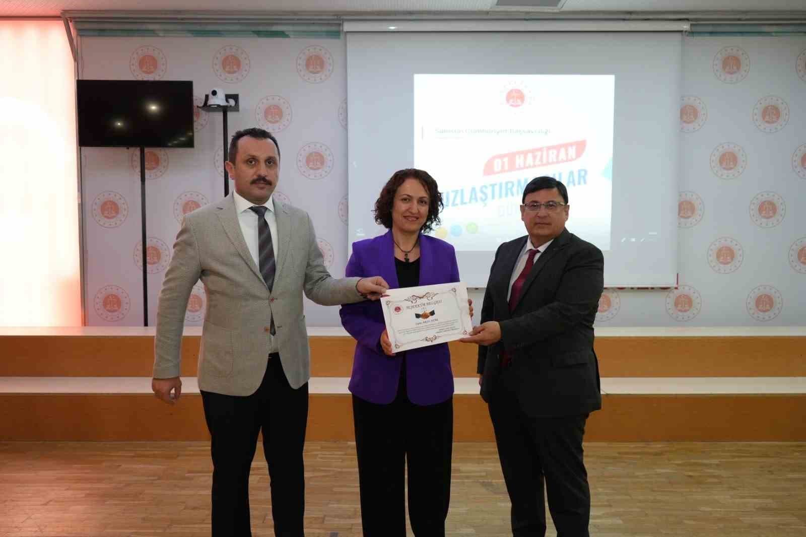 Samsun Adliyesinde Uzlaştırmacılar Haftası kutlandı