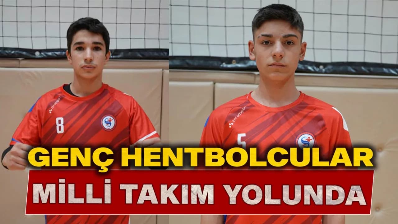 Sezgin Mert ve Celal Bulut Hentbol U16 Milli Takım Kadrosunda