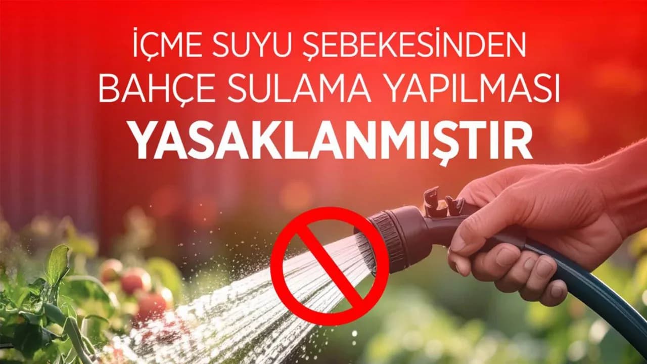 Karabük’te İçme Suyu Şebekesinden Bahçe Sulama Yasaklandı