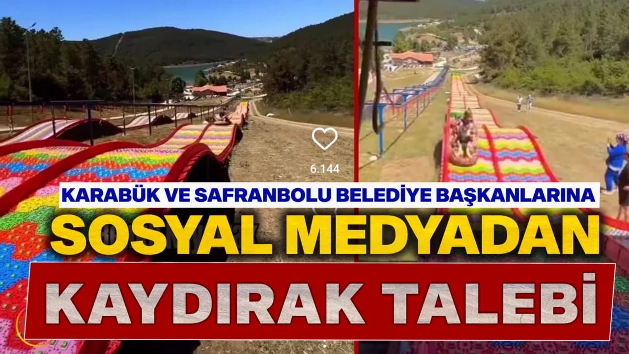 Karabük ve Safranbolu Belediye Başkanlarından Renkli Kaydırak Talebi Sosyal Medyada!