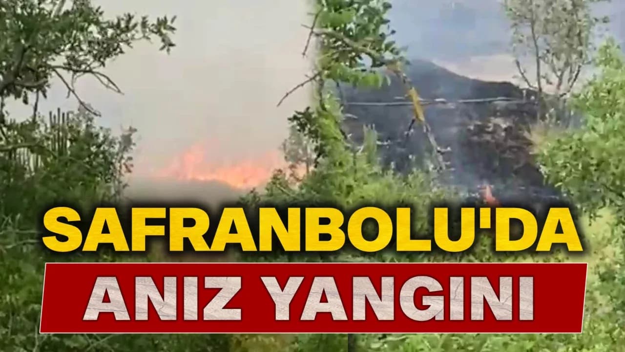 Karabük'te anız yangını büyümeden söndürüldü