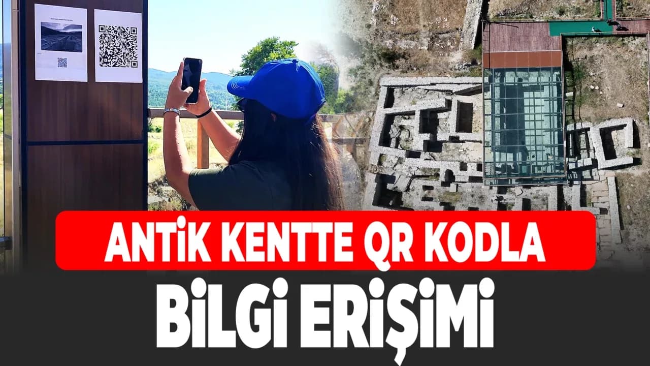 Yerli ve yabancı ziyaretçiler Hadrianopolis Antik Kentini QR kodla tanıyacak