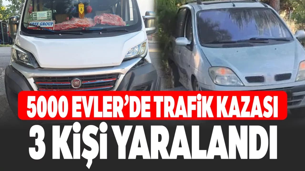 Karabük’te okul servisi ile otomobil çarpıştı: 3 yaralı