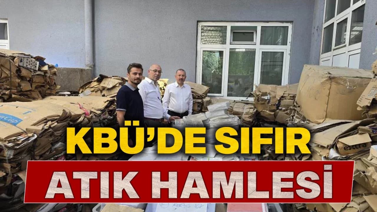 Karabük Üniversitesi'nde ilk kez atık ve geri dönüşüm sistemi kuruldu