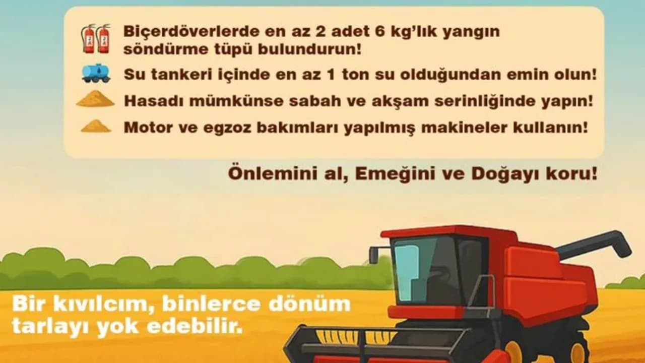 Karabük İl Tarım ve Orman Müdürlüğü'nden Çiftçilere Önemli Uyarı