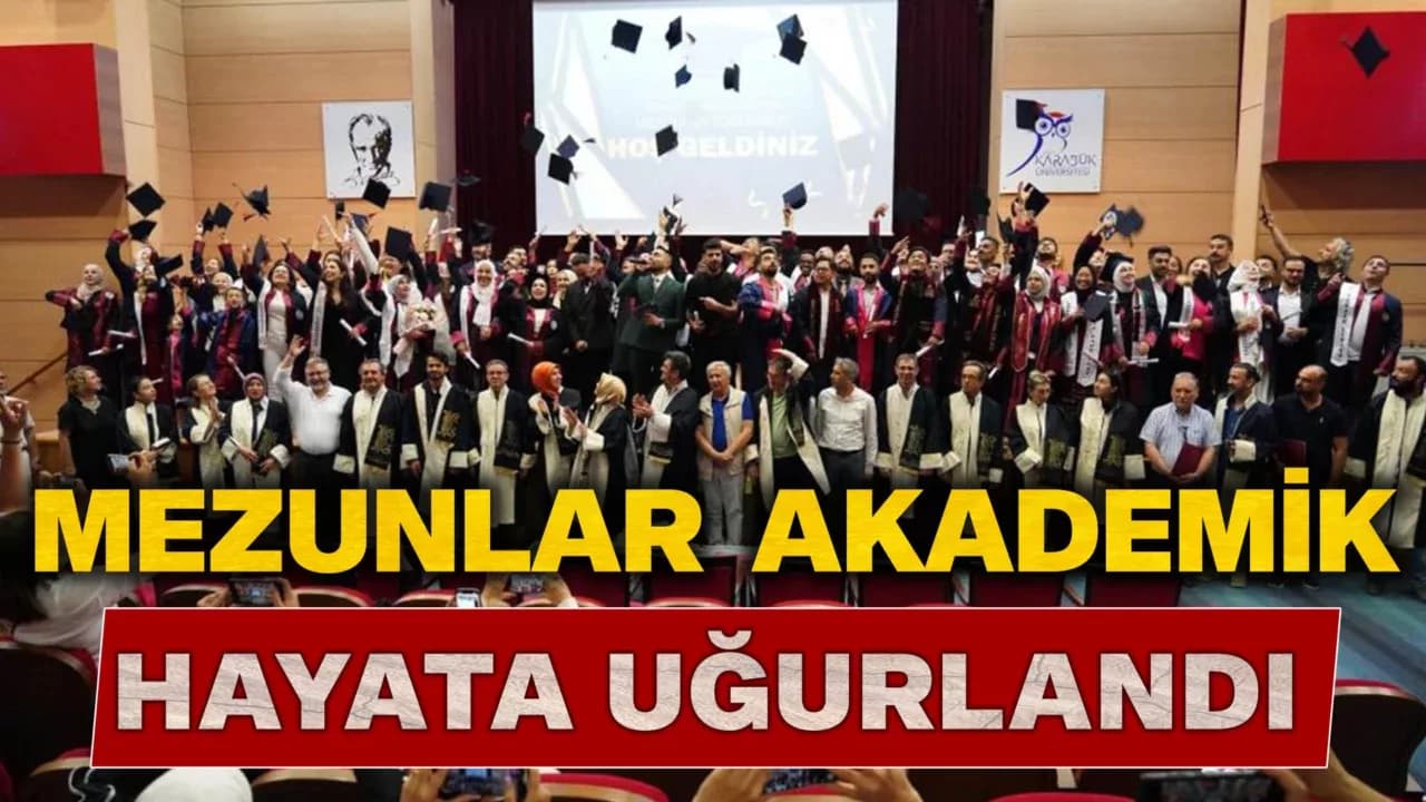 KBÜ Lisansüstü Eğitim Enstitüsü’nde 948 mezun diplomasını aldı