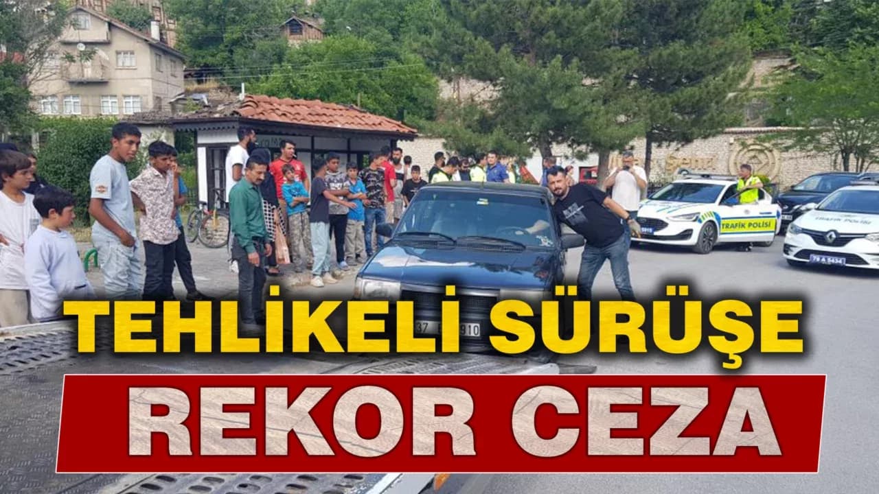 "Dur" ihtarına uymayıp 4 araca çarpan sürücüye 78 bin lira ceza kesildi