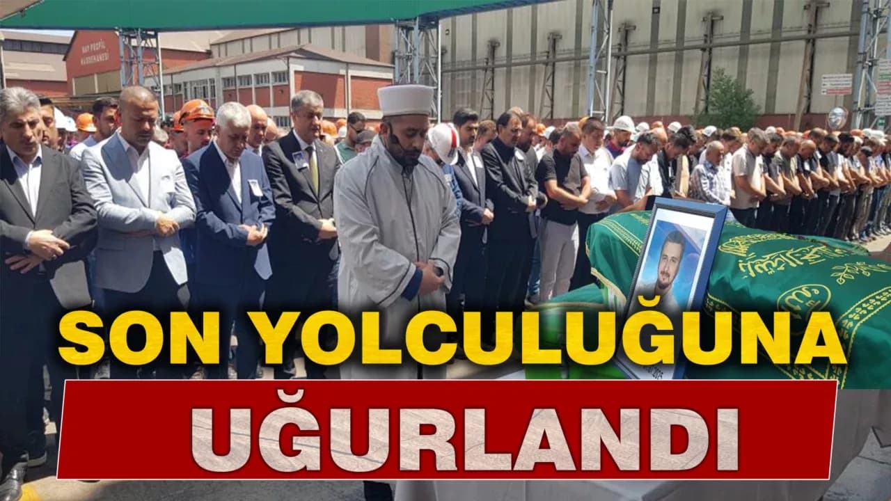 Oksijen tankı patlamasında ölen işçi son yolculuğuna uğurlandı