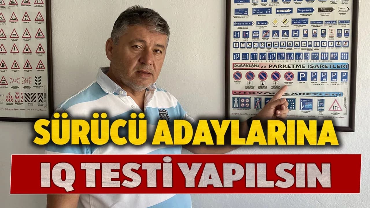 Sürücü adayları için IQ testi önerisi