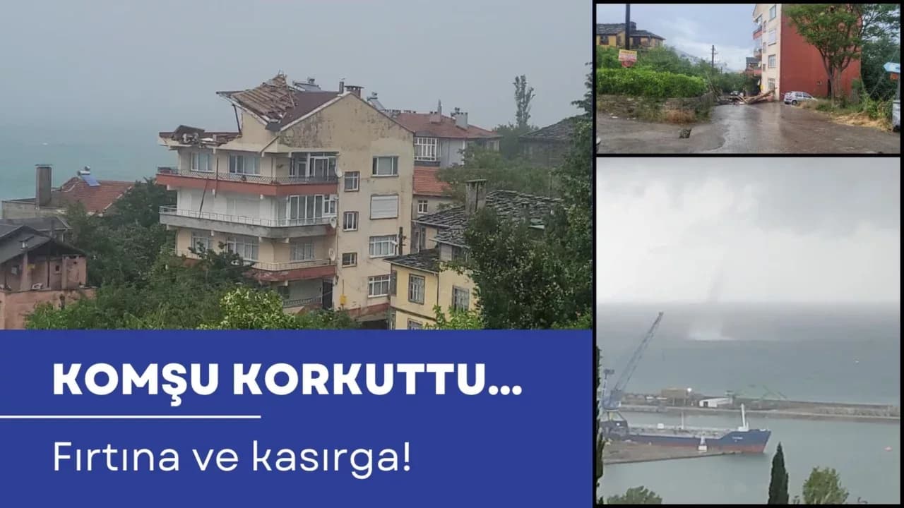 Kastamonu'da fırtına ve hortum etkili oldu