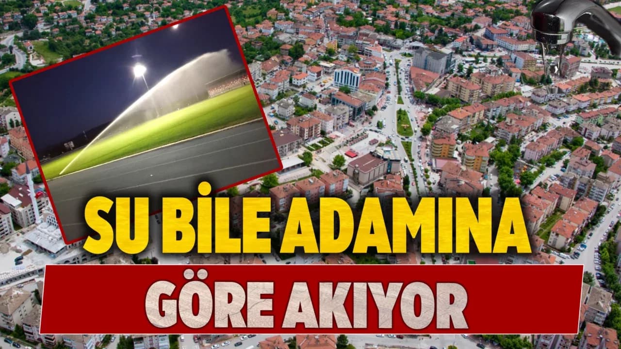 Çimleri Sulamaya Su Var, Vatandaşa Gelince Yok!