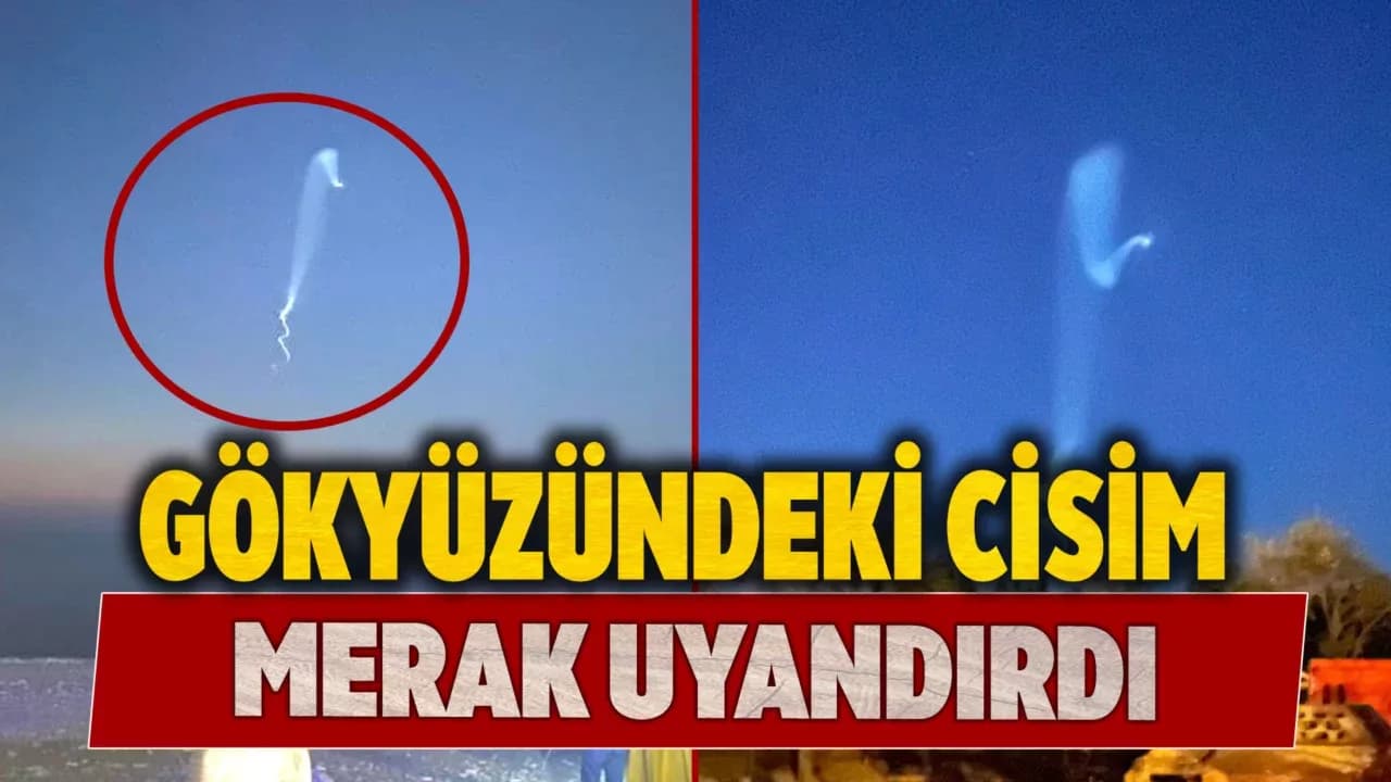 Gökyüzündeki tanımlanamayan cisim merak uyandırdı: O anlar kamerada