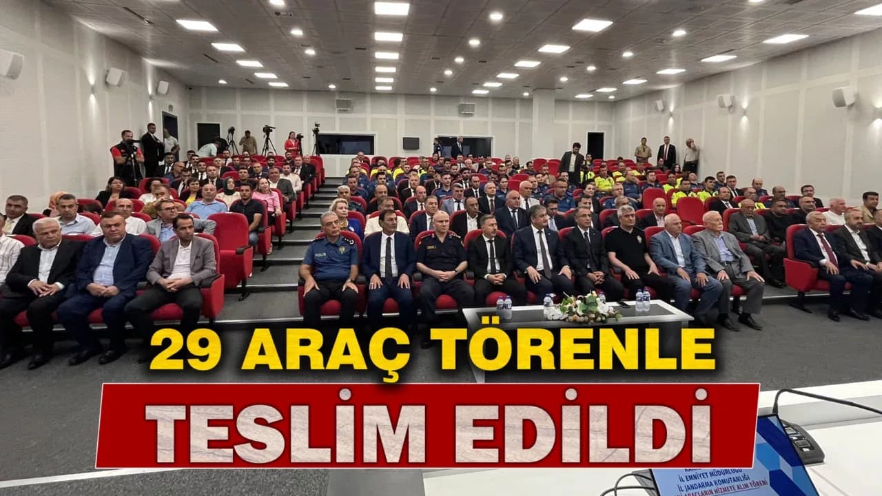 Karabük'te Emniyet Güçlerine 29 Yeni Araç Takviyesi