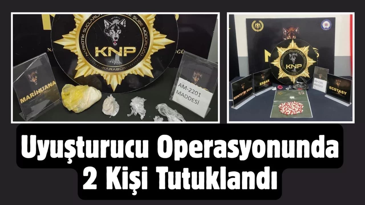 Uyuşturucu operasyonunda 2 kişi tutuklandı