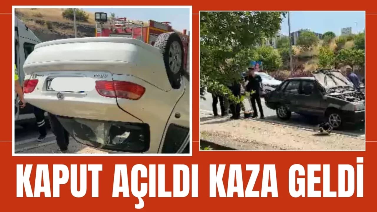 Safranbolu'da açılan kaput kazayı beraberinde getirdi