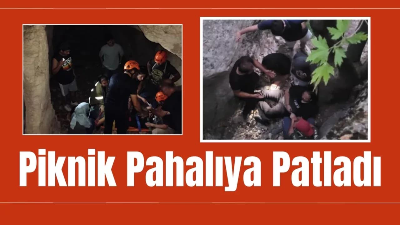 Kanyonda yaptıkları piknik pahalıya patladı