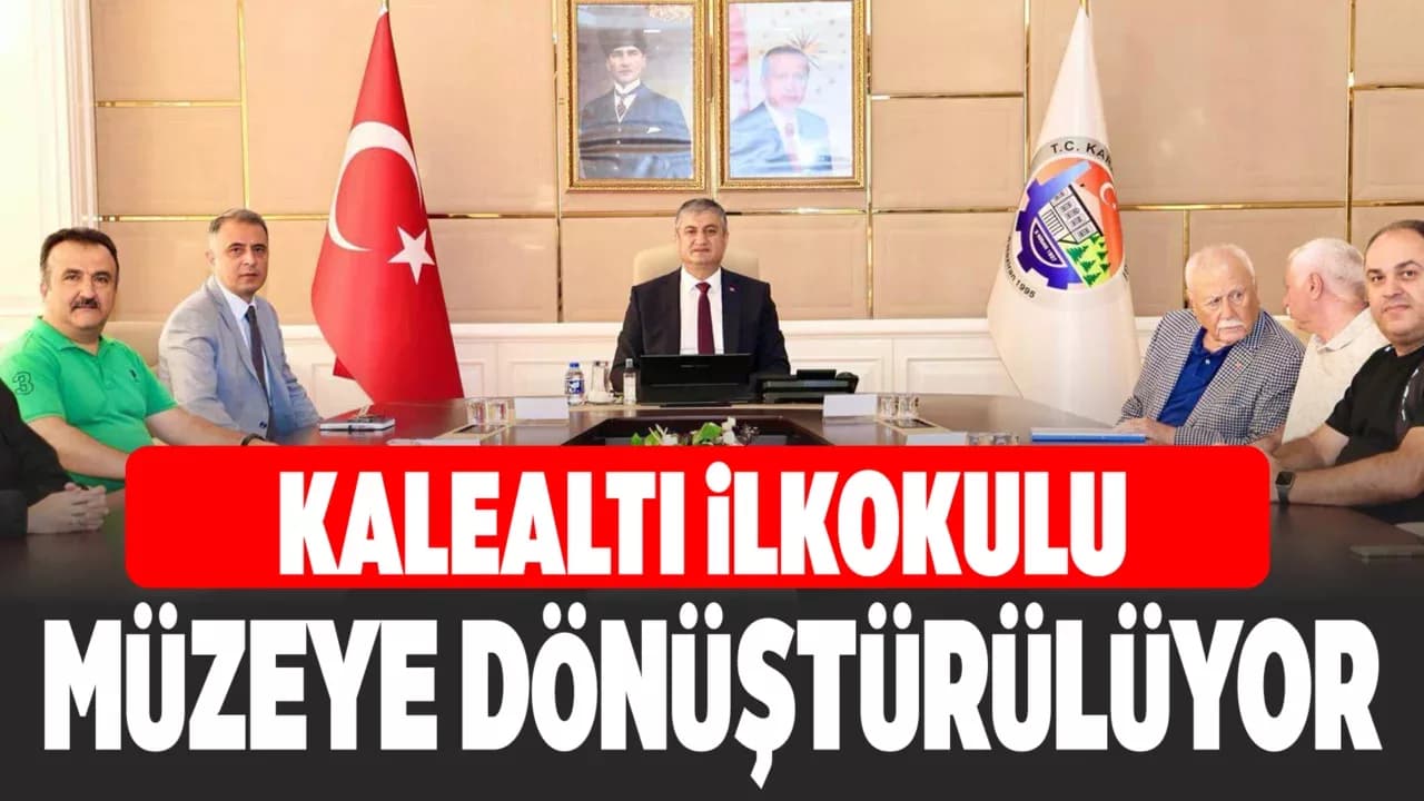 Kalealtı İlkokulu Kent Tarihi ve Eğitim Müzesi İçin Değerlendirme Toplantısı Yapıldı