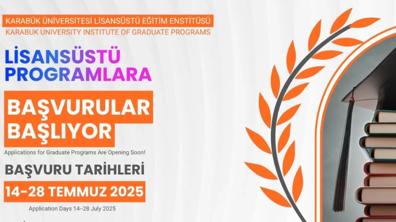 KBÜ'de lisansüstü programlara başvurular 14 Temmuz'da başlayacak