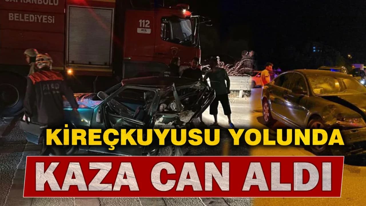 Karabük'te iki otomobil çarpıştı: 1 ölü, 1 yaralı