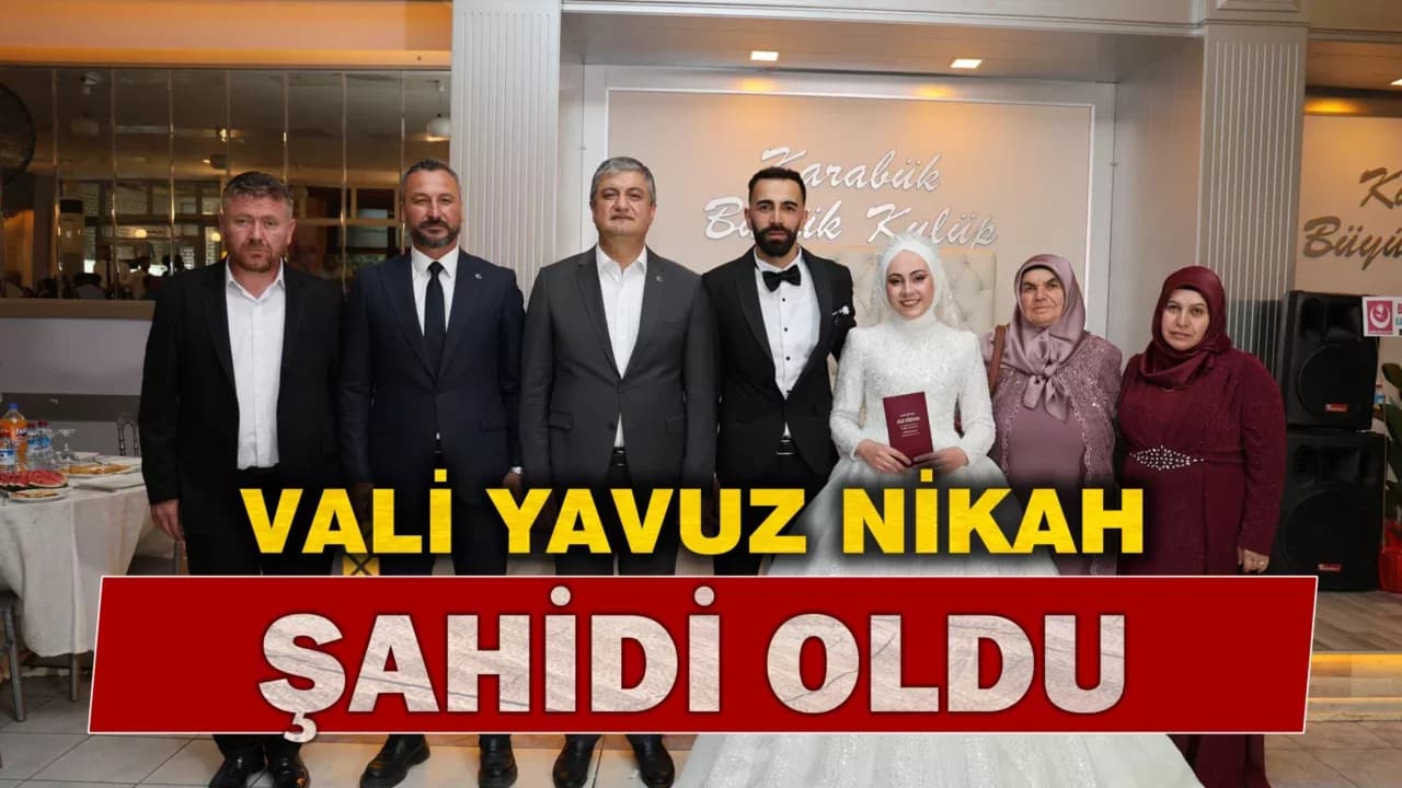Vali Mustafa Yavuz, Şehit Kardeşinin Nikah Törenine Katıldı