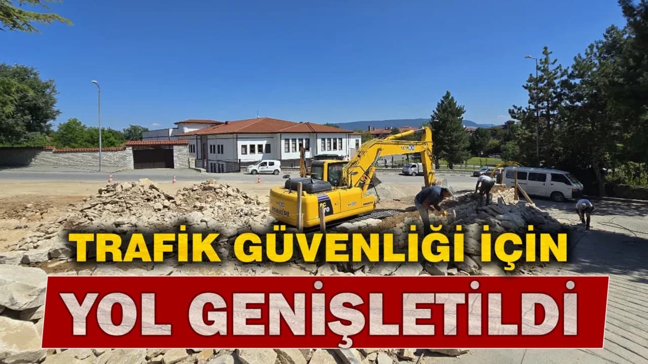 Safranbolu’nun Gözde Bölgesinde Yol Genişletme Ve Taş Duvar Çalışması
