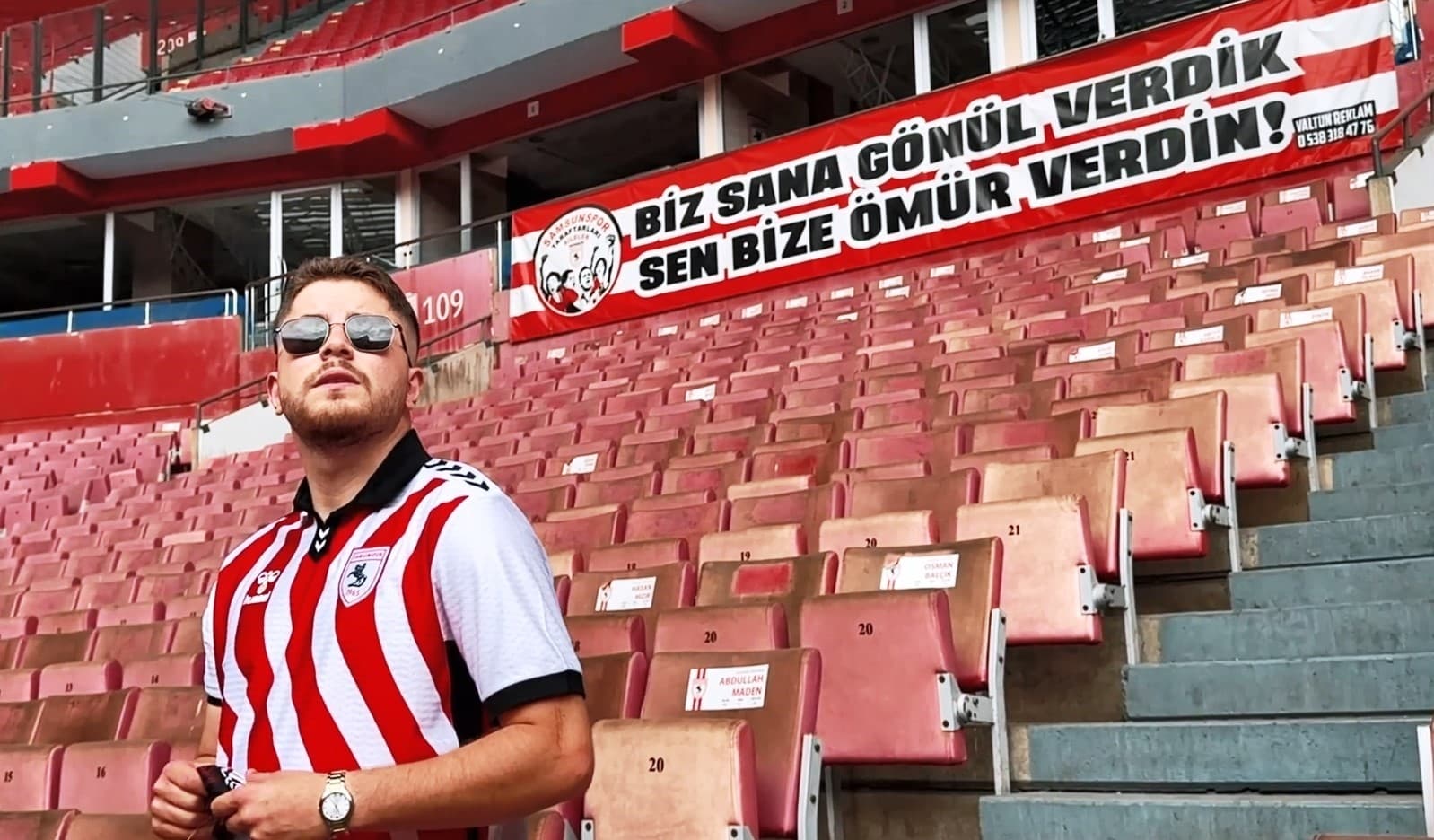 Hukuk öğrencisinden, Samsunspor’a şarkı