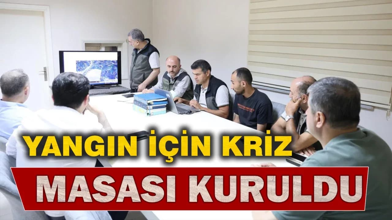 Karabük’te Orman Yangını İçin Kriz Masası Kuruldu