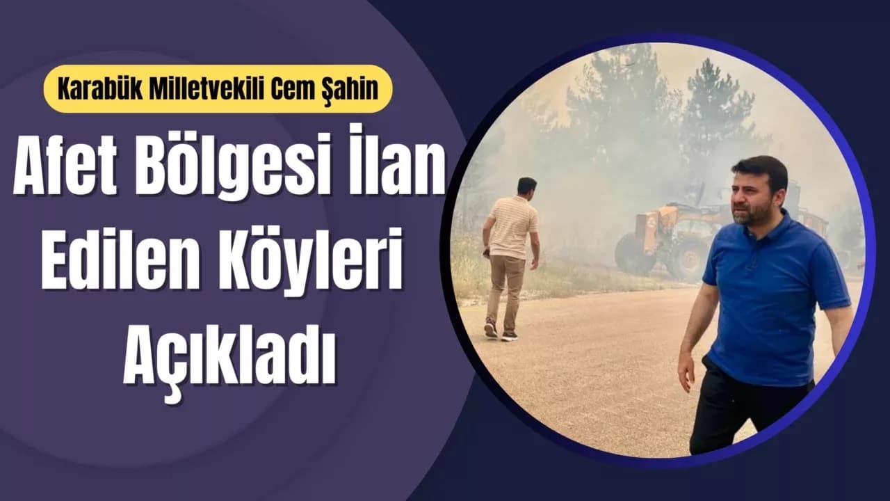 AK Parti Karabük Milletvekili Şahin: "Bu, Karabük tarihinin en büyük yangını"