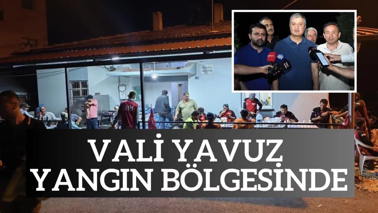 Vali Yavuz'dan Yangın Bölgesine Ziyaret
