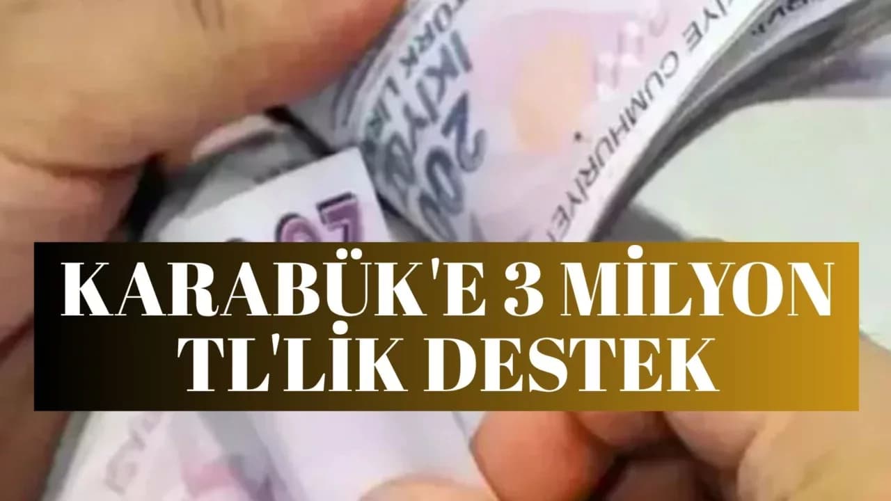 Yangından Etkilenen Karabük'e 3 Milyon TL Kaynak Aktarıldı