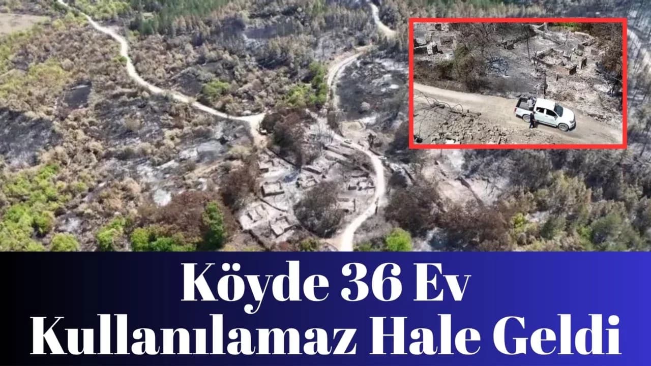 Karabük'te Orman Yangınında Köyün Bir Mahallesi Yok Oldu