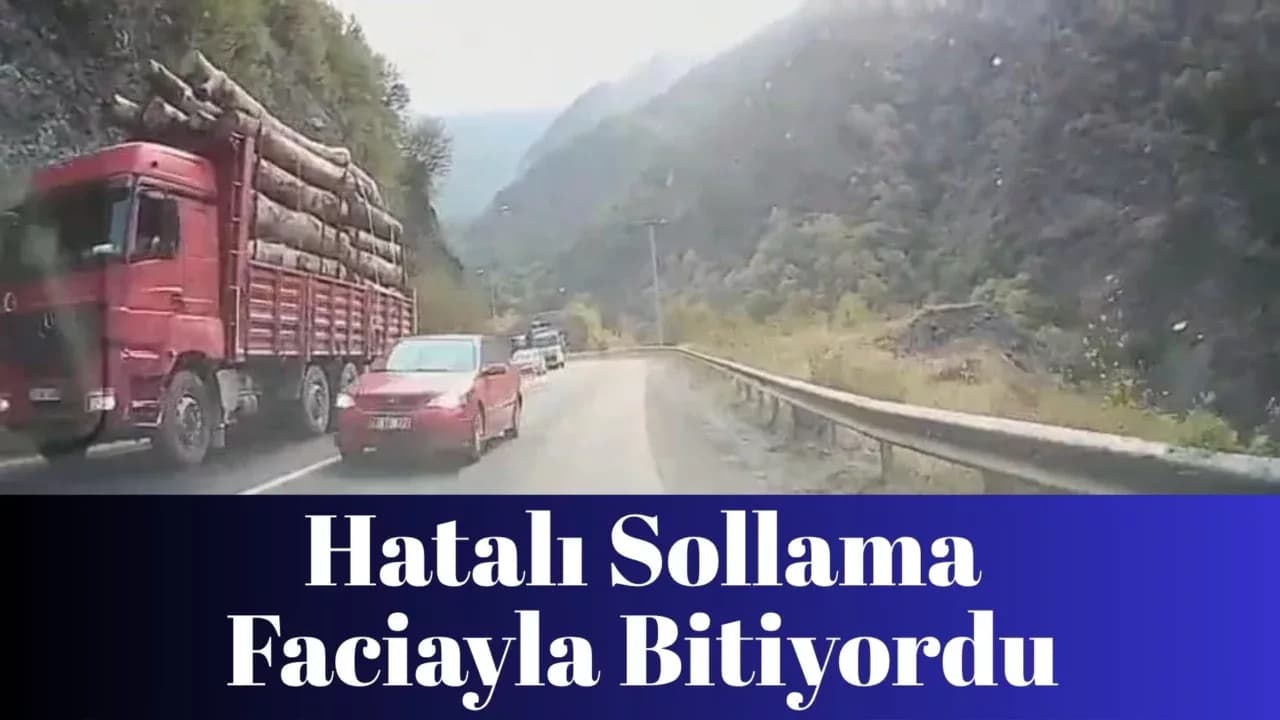 Karabük'te hatalı sollama faciayla bitiyordu