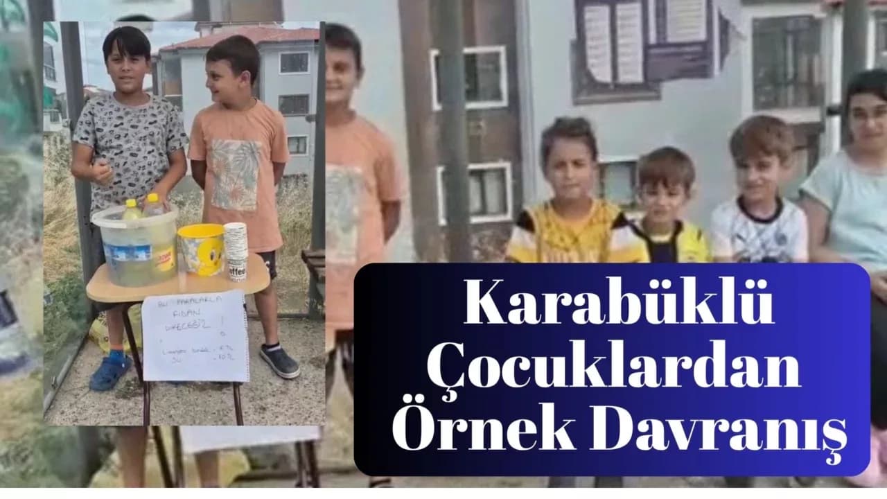 Karabüklü Çocuklardan Örnek Davranış