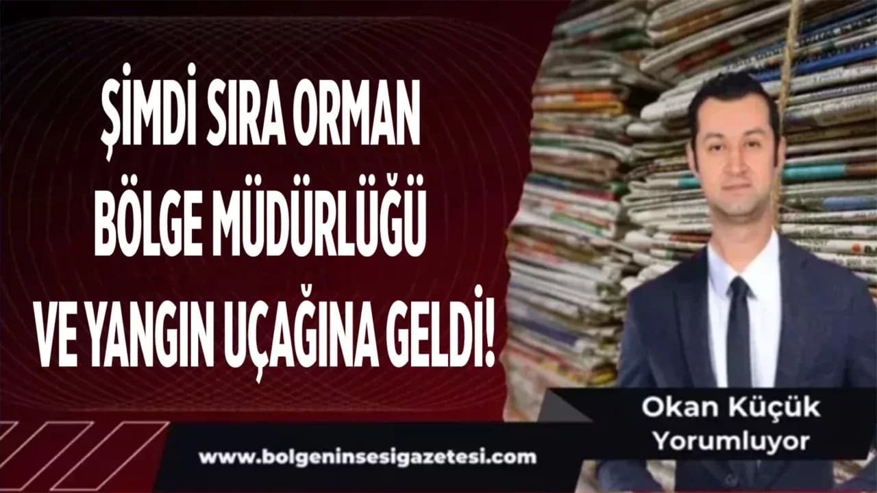 Şimdi Sıra Orman Bölge Müdürlüğü ve Yangın Uçağına Geldi!