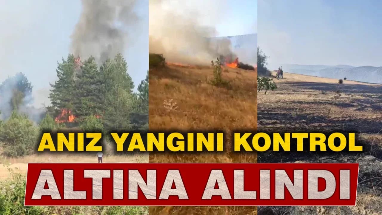 Karabük'te çıkan anız yangını kontrol altına alındı