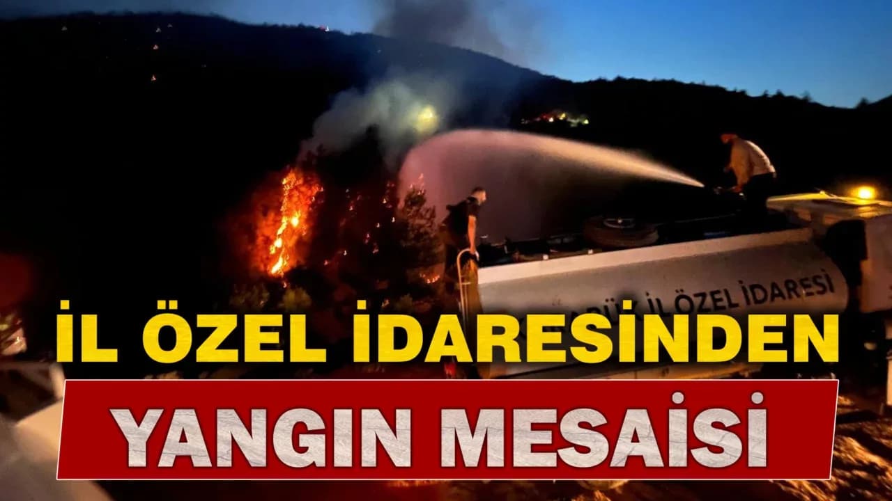 Karabük İl Özel İdaresinden Yangın Mesaisi