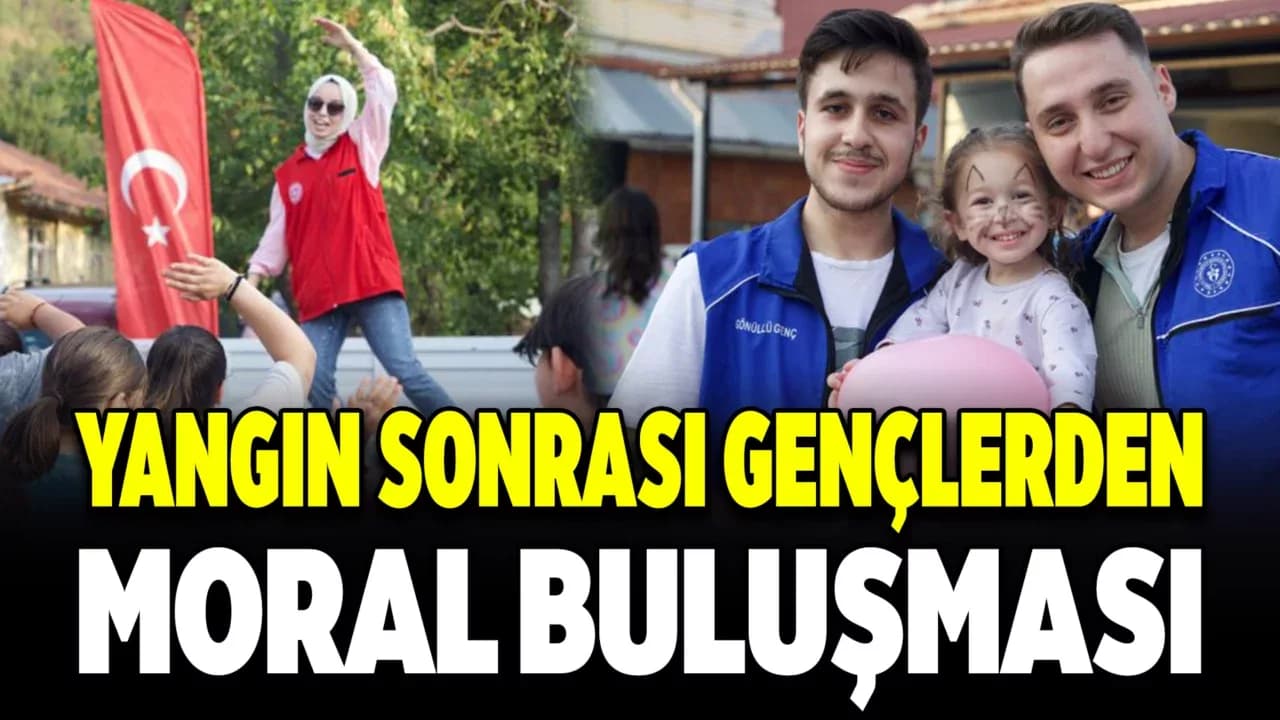 Ovacık’ta Gençlerden Yangın Sonrası Moral Etkinliği
