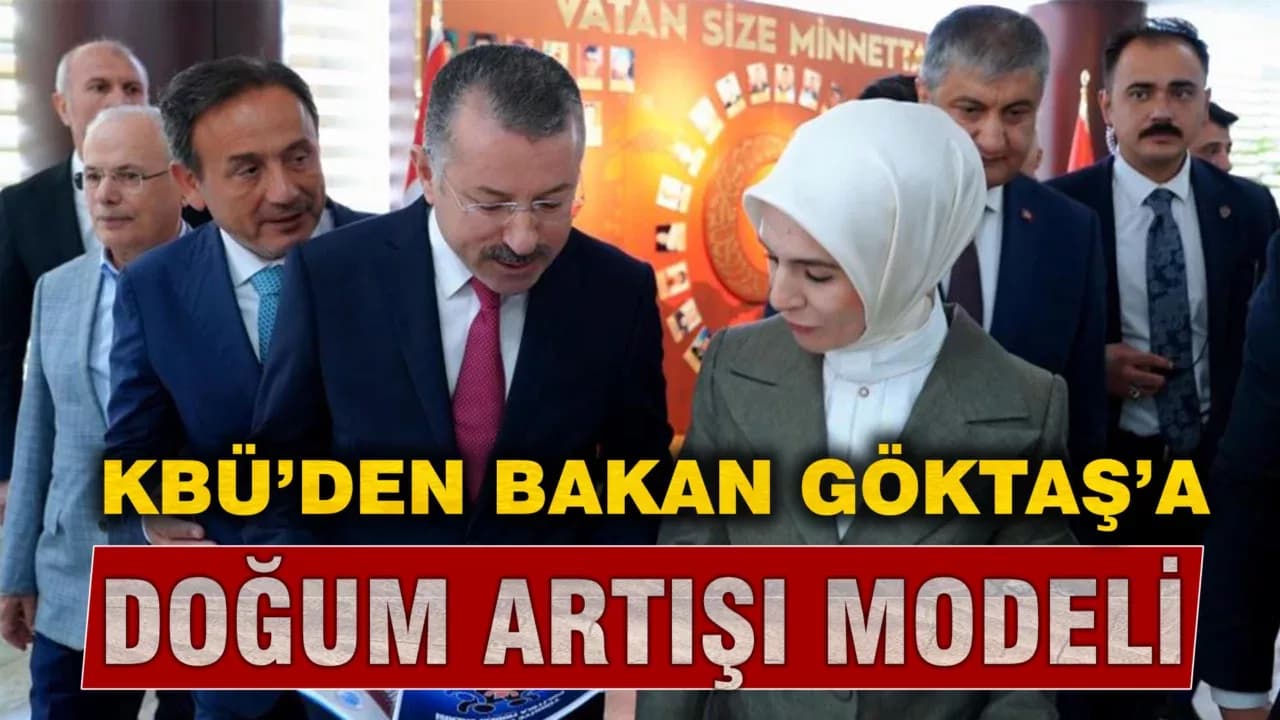 Rektör Kırışık bilimsel verilerle hazırlanan modeli Bakan Göktaş'a sundu