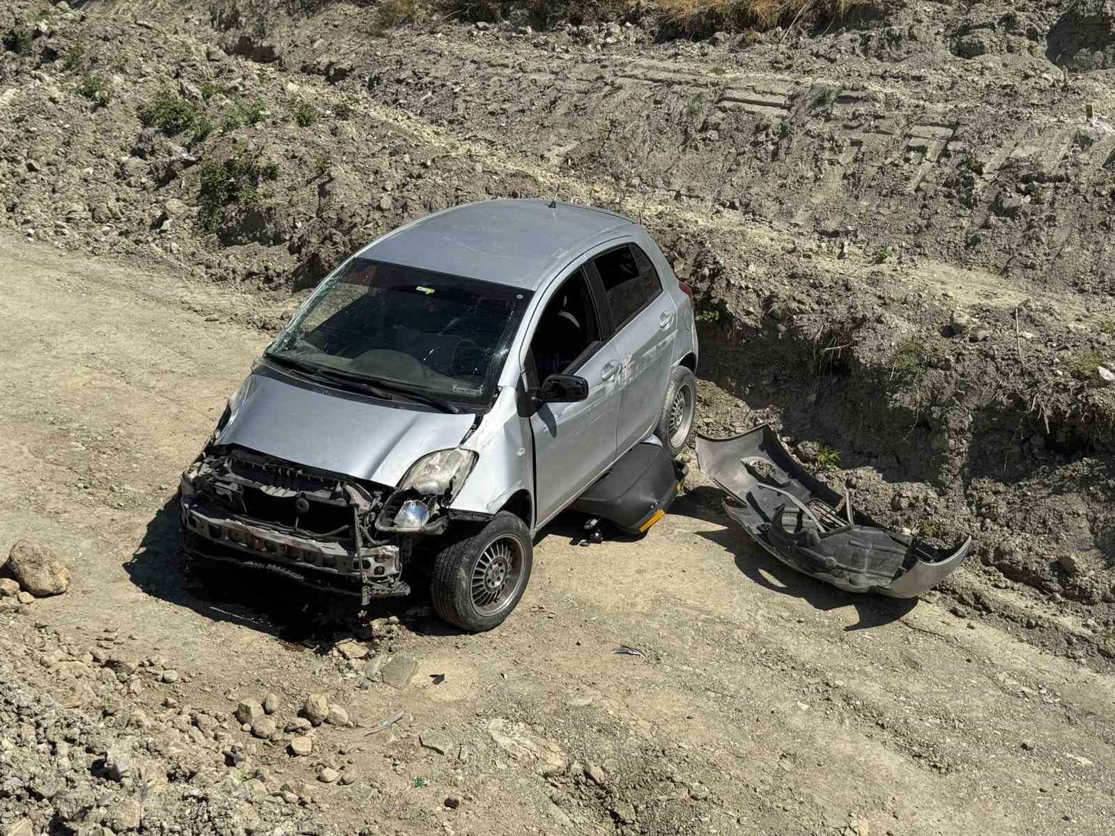 Kastamonu’da otomobil, şarampole düştü: 1 yaralı