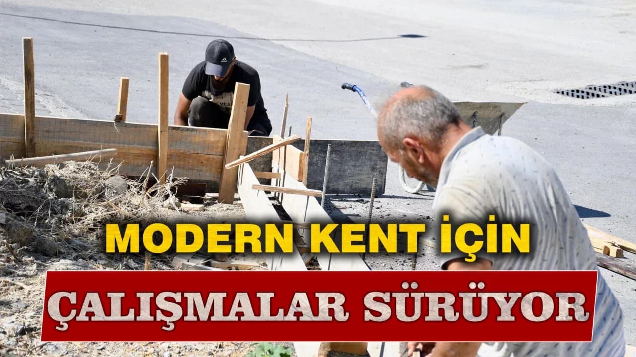 Şehrin Dört Bir Yanında  Çalışmalar Sürüyor