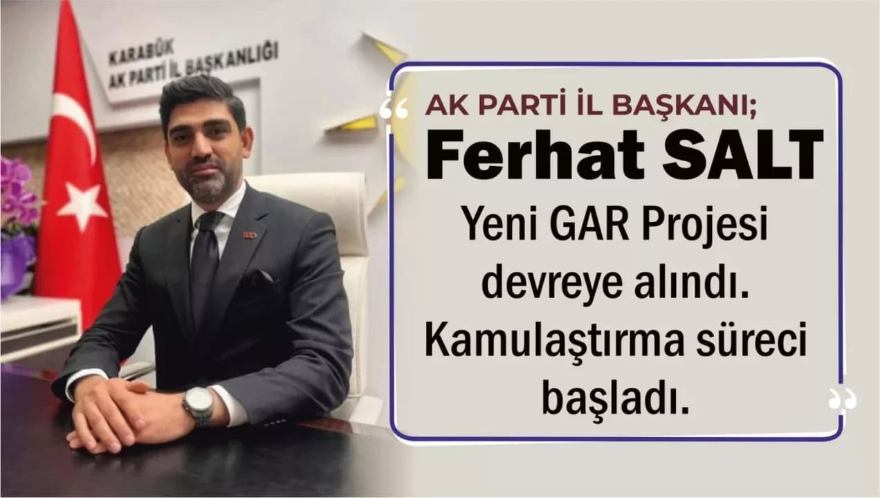 Karabük Gar Sahası Projesi İçin Kamulaştırma Kararı Alındı