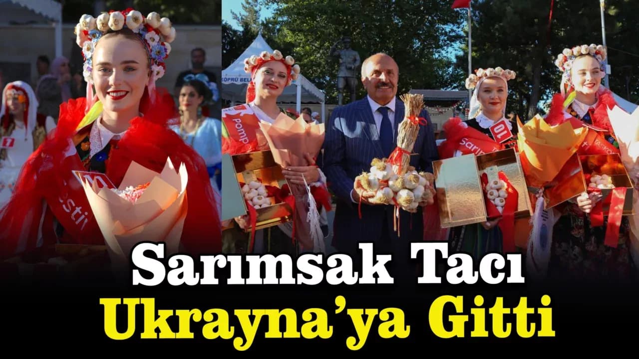 Farklı ülkelerden gelen genç kadınlar sarımsak festivalinin en güzeli seçilebilmek için yarıştı